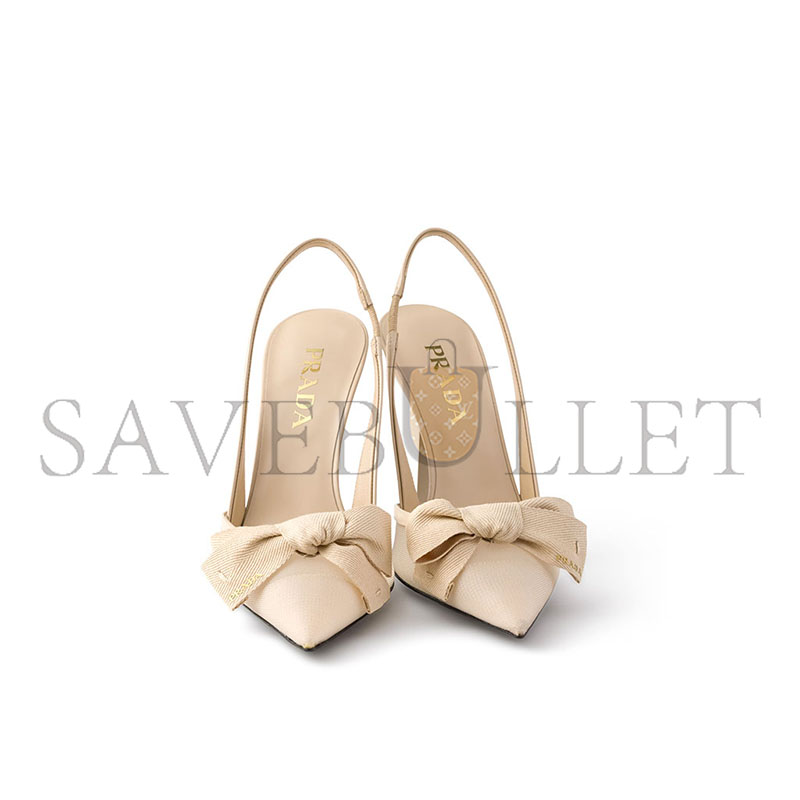 Pra*a mesh fabric slingback pumps 1i308o